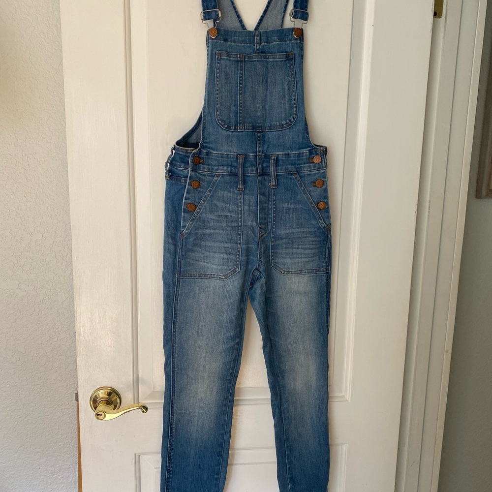 Madewell Blue Denim Overalls